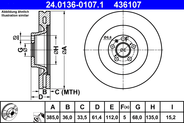Brake Disc (24.0136-0107.1)
