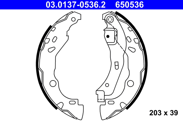 Brake Shoe Set (03.0137-0536.2)