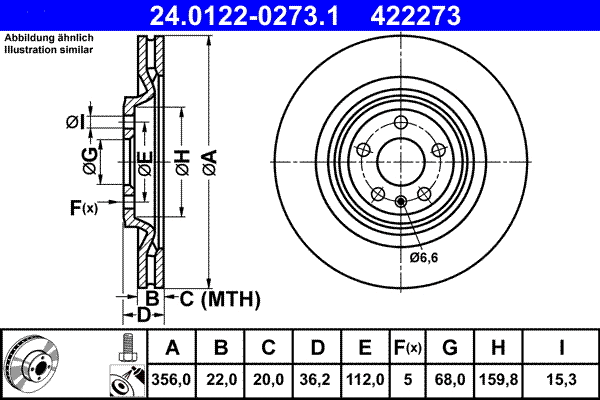 Brake Disc (24.0122-0273.1)