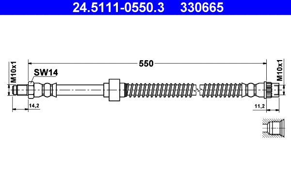 Brake Hose (24.5111-0550.3)