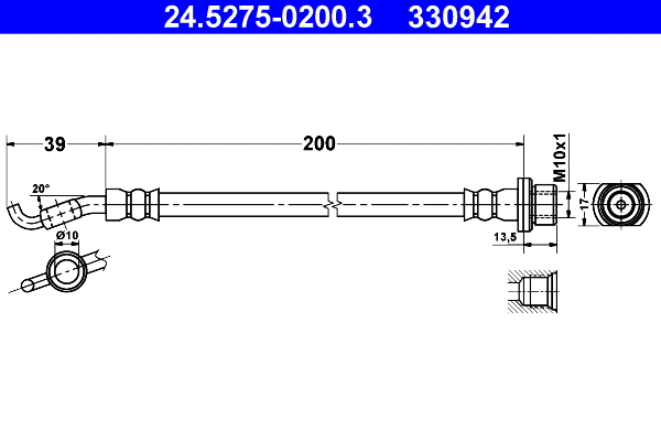 Brake Hose (24.5275-0200.3)