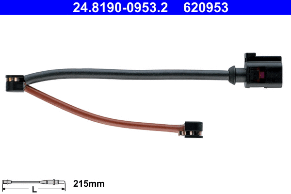 Warning Contact, brake pad wear (24.8190-0953.2)