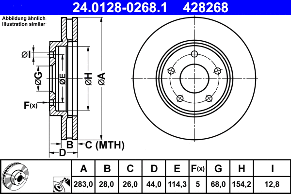 Brake Disc (24.0128-0268.1)