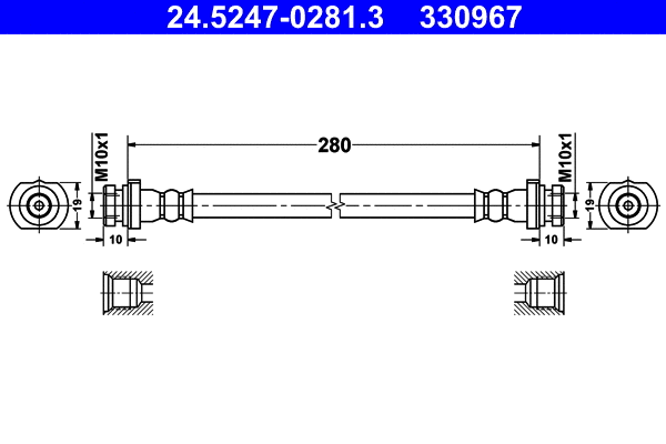 Brake Hose (24.5247-0281.3)