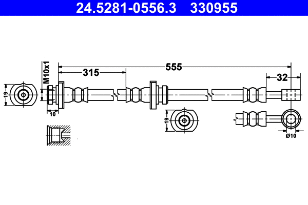 Brake Hose (24.5281-0556.3)
