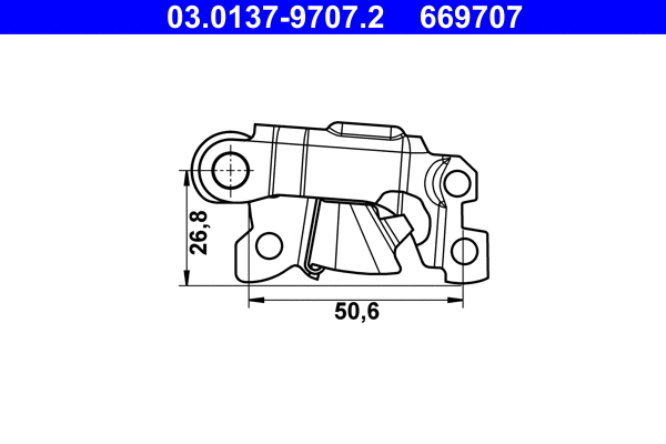 Accessory Kit, parking brake shoes (03.0137-9707.2)