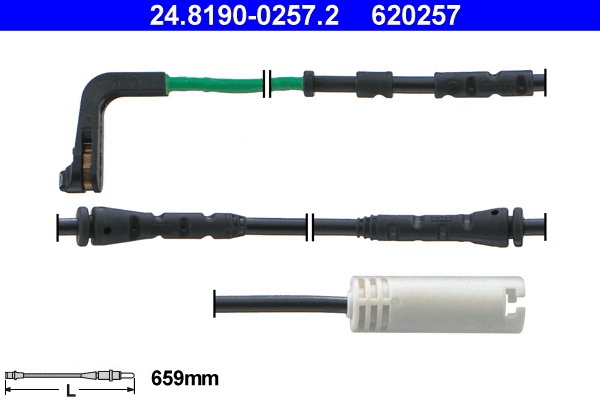 Warning Contact, brake pad wear (24.8190-0257.2)