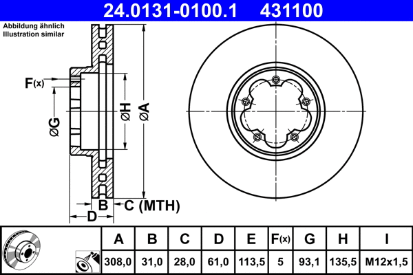 Brake Disc (24.0131-0100.1)