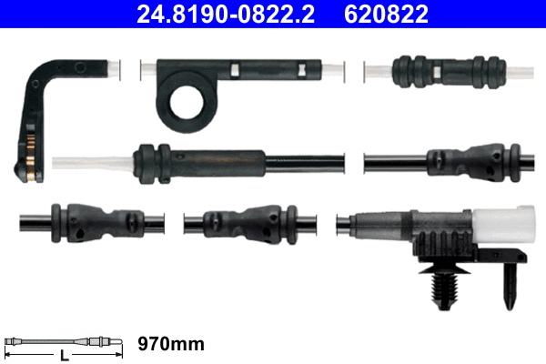 Warning Contact, brake pad wear (24.8190-0822.2)