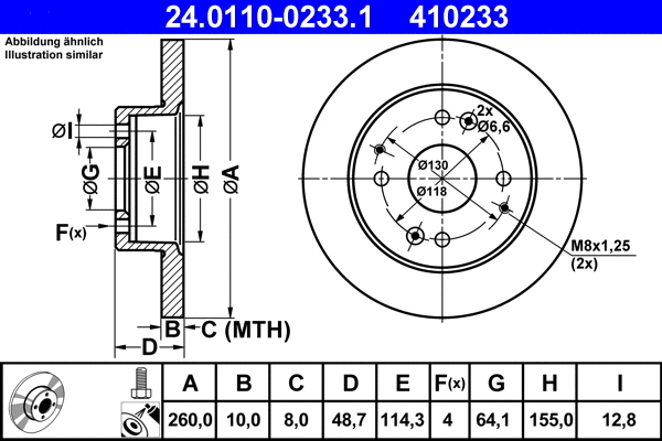 Brake Disc (24.0110-0233.1)
