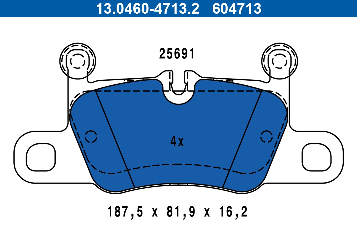 Brake Pad Set, disc brake (13.0460-4713.2)