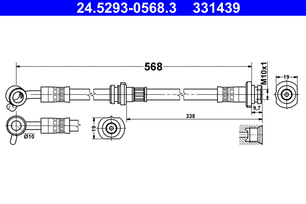 Brake Hose (24.5293-0568.3)