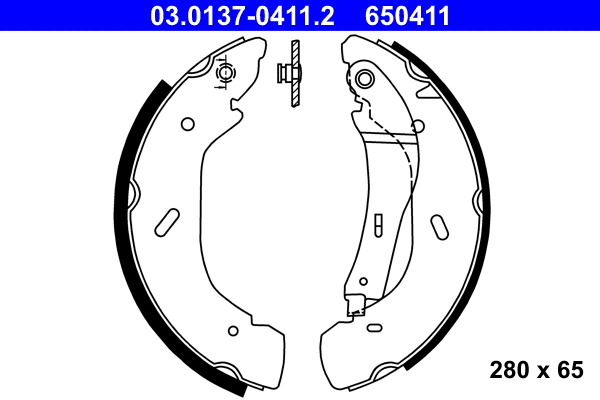 Brake Shoe Set (03.0137-0411.2)