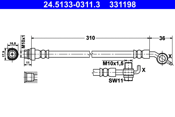 Brake Hose (24.5133-0311.3)