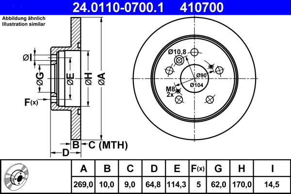 Brake Disc (24.0110-0700.1)