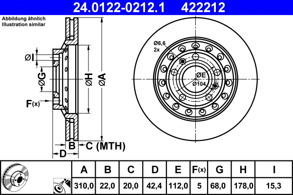Brake Disc (24.0122-0212.1)