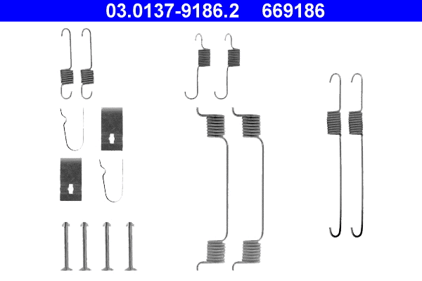 Accessory Kit, brake shoes (03.0137-9186.2)
