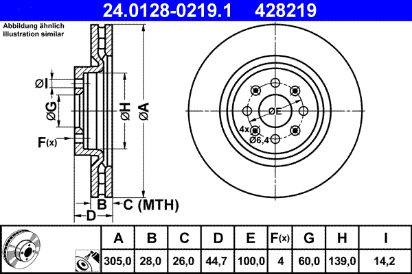 Brake Disc (24.0128-0219.1)