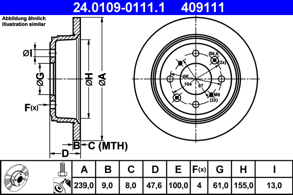 Brake Disc (24.0109-0111.1)