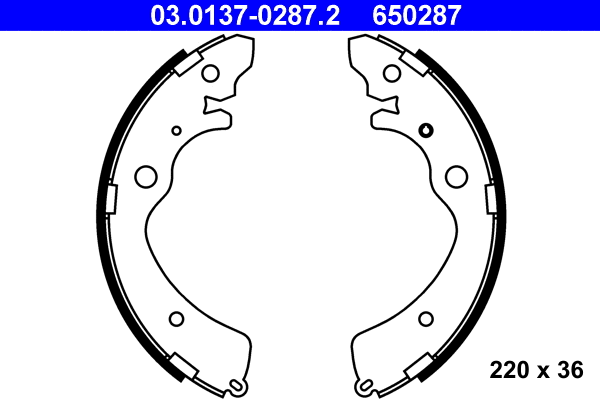 Brake Shoe Set (03.0137-0287.2)