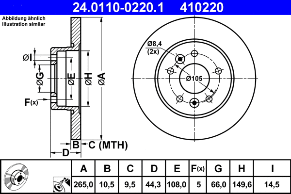Brake Disc (24.0110-0220.1)