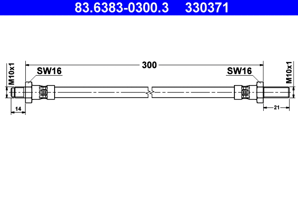 Brake Hose (83.6383-0300.3)