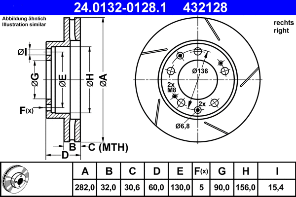Brake Disc (24.0132-0128.1)