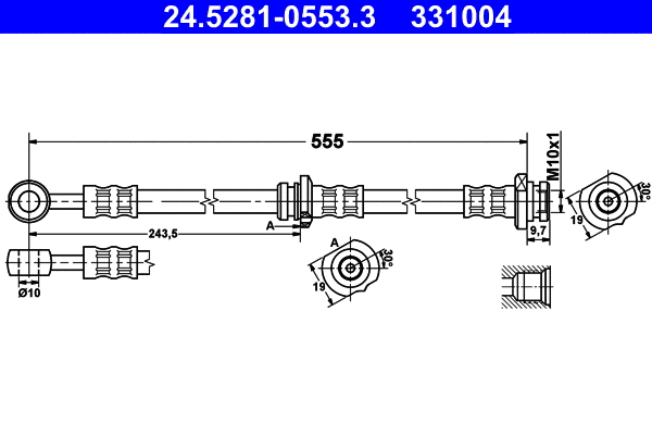 Brake Hose (24.5281-0553.3)