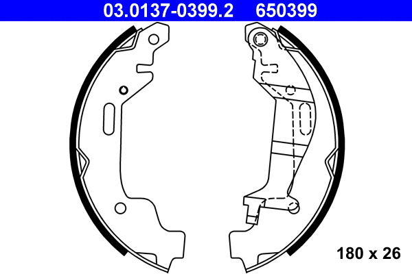 Brake Shoe Set (03.0137-0399.2)