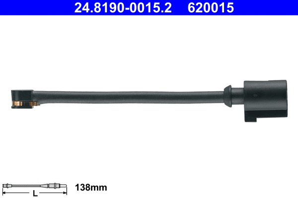 Warning Contact, brake pad wear (24.8190-0015.2)