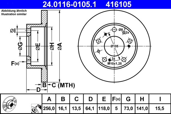 Brake Disc (24.0116-0105.1)