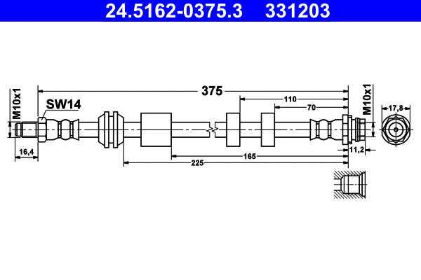 Brake Hose (24.5162-0375.3)