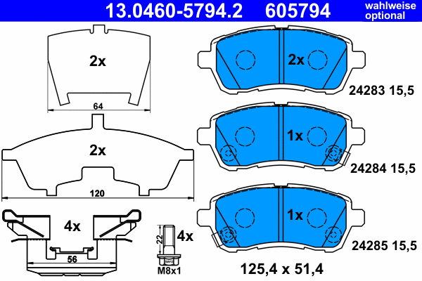Brake Pad Set, disc brake