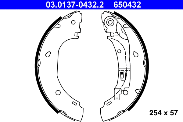 Brake Shoe Set (03.0137-0432.2)