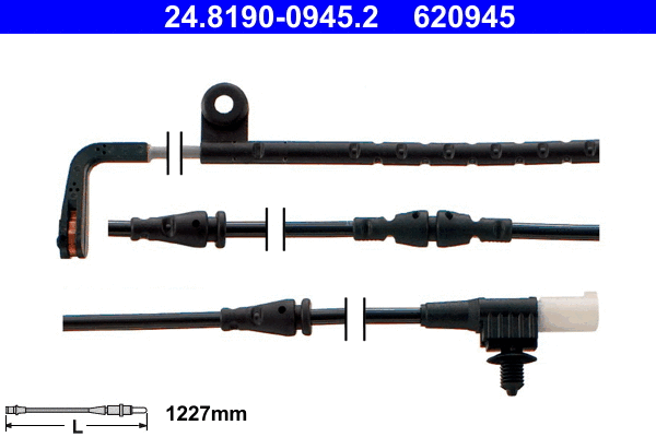 Warning Contact, brake pad wear (24.8190-0945.2)