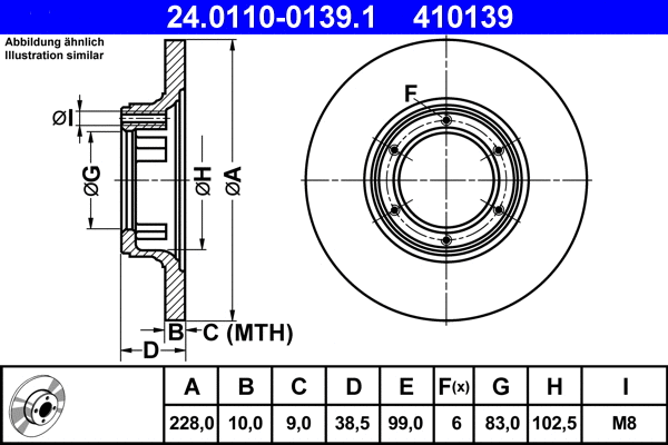 Brake Disc (24.0110-0139.1)