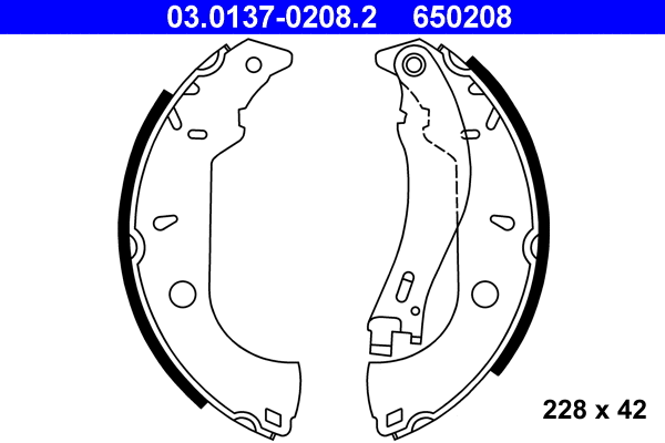 Brake Shoe Set (03.0137-0208.2)