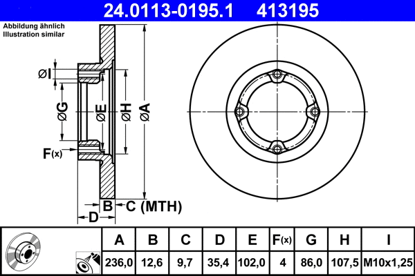 Brake Disc (24.0113-0195.1)