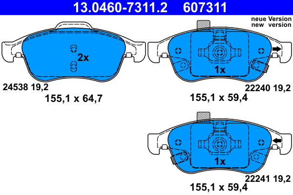 Brake Pad Set, disc brake