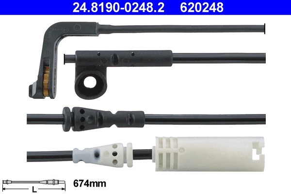 Warning Contact, brake pad wear (24.8190-0248.2)