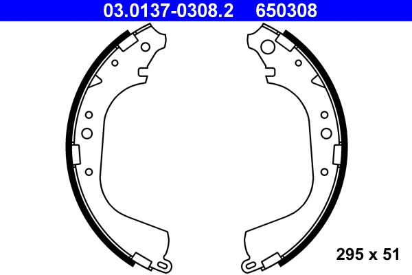 Brake Shoe Set (03.0137-0308.2)