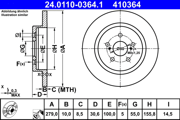 Brake Disc (24.0110-0364.1)