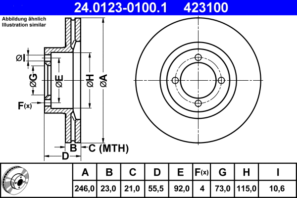 Brake Disc (24.0123-0100.1)