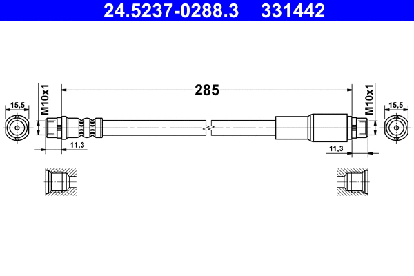 Brake Hose (24.5237-0288.3)