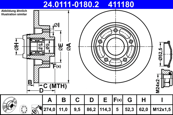 Brake Disc (24.0111-0180.2)