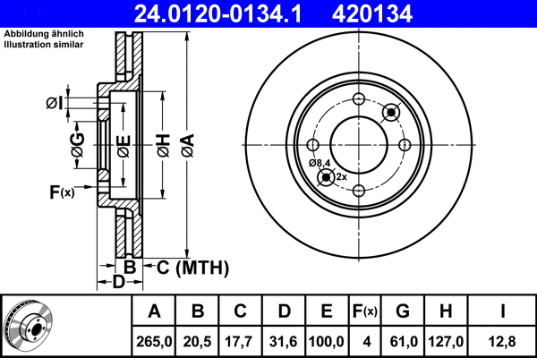 Brake Disc (24.0120-0134.1)
