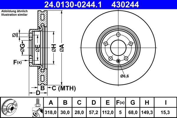 Brake Disc (24.0130-0244.1)