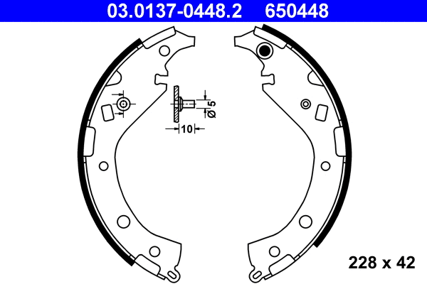 Brake Shoe Set (03.0137-0448.2)