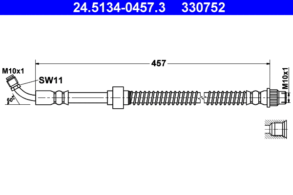 Brake Hose (24.5134-0457.3)