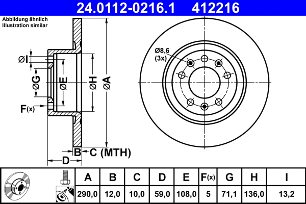 Brake Disc (24.0112-0216.1)